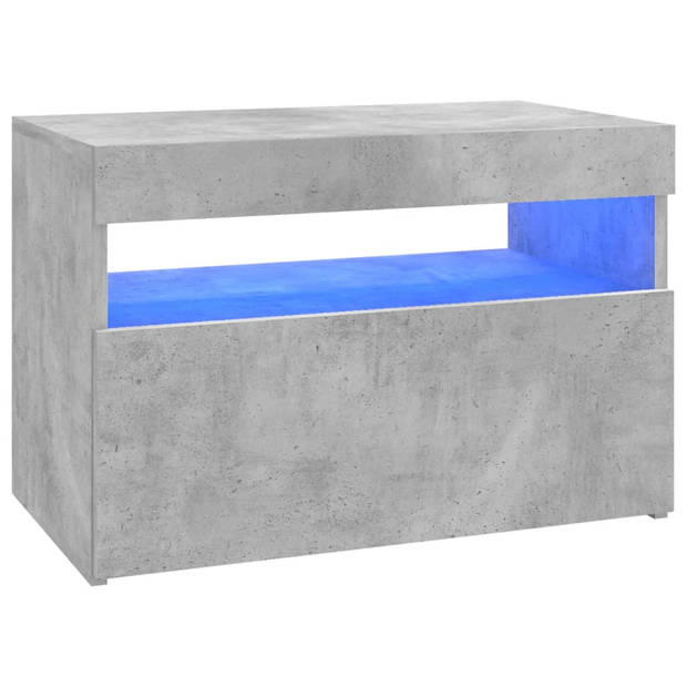 vidaXL Tv-meubelen 2 st met LED-verlichting 60x35x40 cm betongrijs