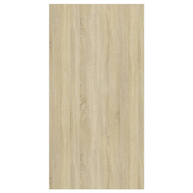 vidaXL Tv-wandmeubel 37x37x72 cm bewerkt hout sonoma eikenkleur en wit