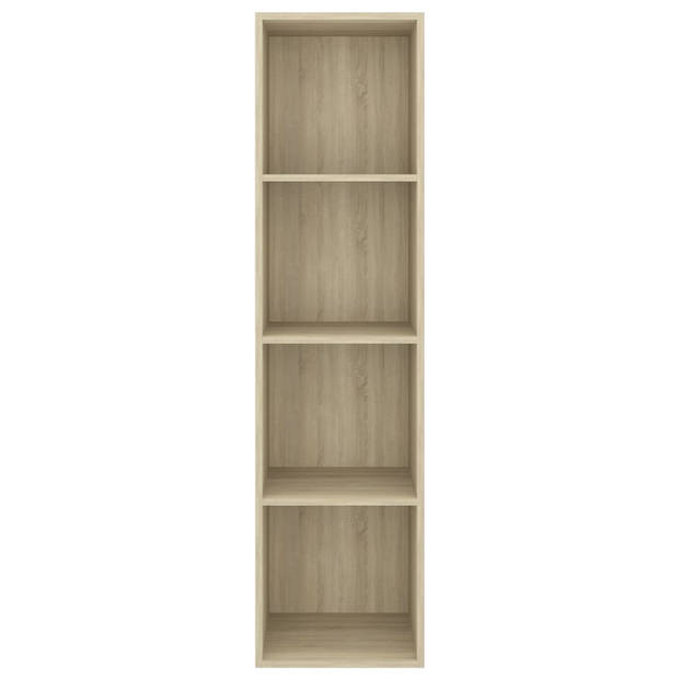 vidaXL Tv-wandmeubel 37x37x142,5 cm bewerkt hout sonoma eikenkleurig