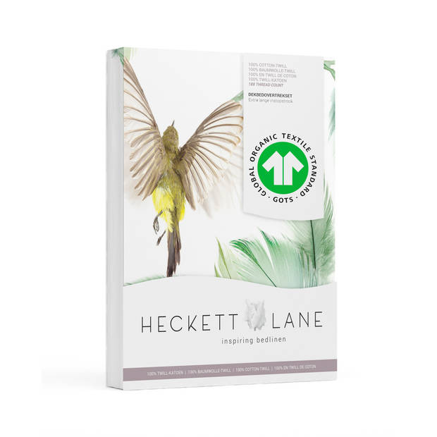 Heckett Lane Dekbedovertrek Katoen Twill Jamill - garden green 260x200/220cm