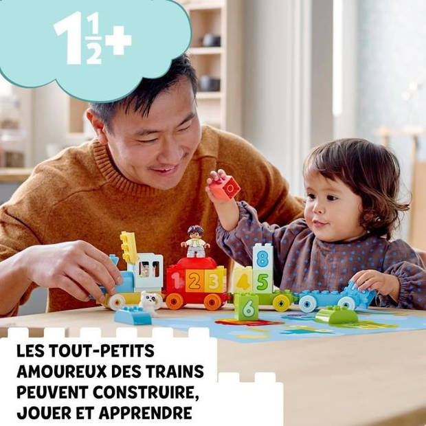 LEGO 10954 DUPLO De getallentrein - Leer tellen Educatieve spellen 1,5 jaar, cadeau voor babyspeelgoed OF leerset