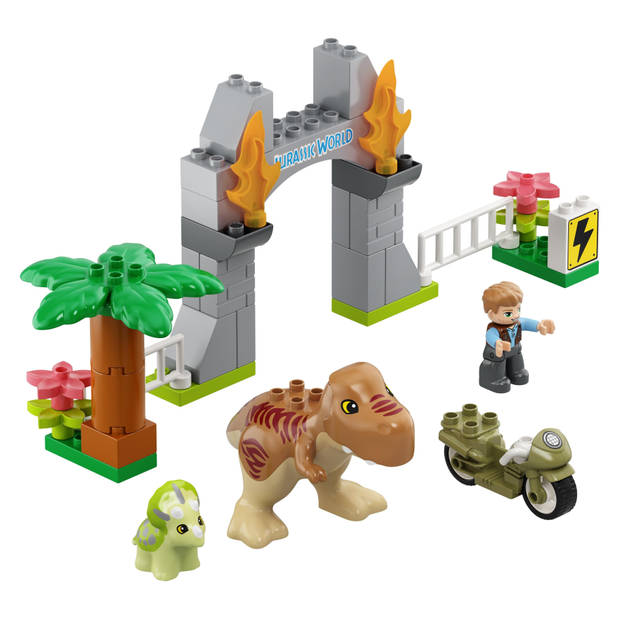 LEGO DUPLO T rex en Triceratops Dinosaurus Speelgoed