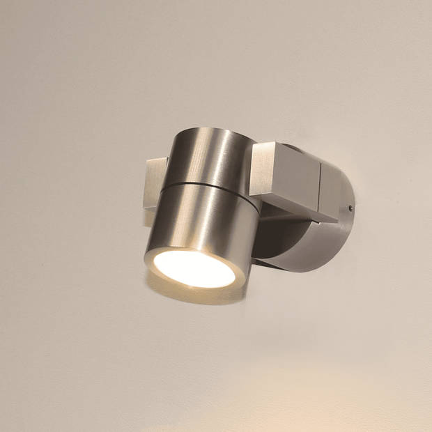 Artdelight Wandlamp Single aluminium