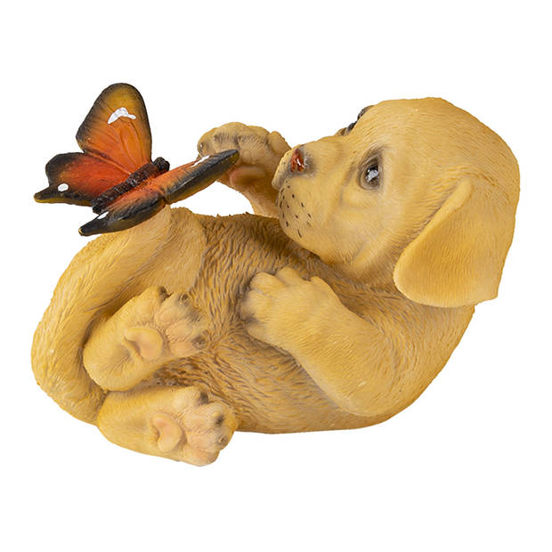 Clayre & Eef Bruine Decoratie hond 14*9*10 cm 6PR3364