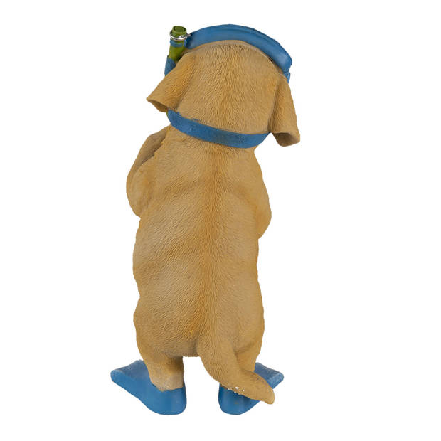 Clayre & Eef Bruine Decoratie hond 11*11*23 cm 6PR3375