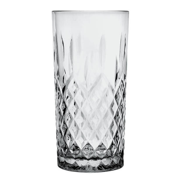 Clayre & Eef Grijze Drinkglas Ø 7*15 cm / 300 ml 6GL3470