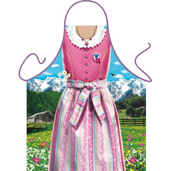 Bavarian Frau - Traditionele Klederdracht - Lederhose-Dirndl - Grappig Leuk Tirol Tiroler Schort Keukenschort