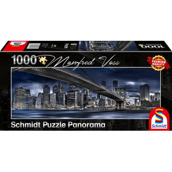 Schmidt New York, Donkere Nacht, 1000 stukjes - Puzzel - 12+