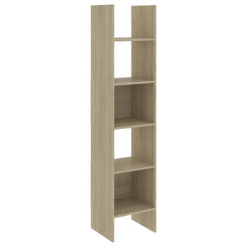 vidaXL Boekenkast 40x35x180 cm bewerkt hout sonoma eikenkleurig