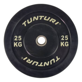 Tunturi Bumper Plate - Halterschijf - Zwart - 25 kg
