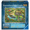 RAVENSBURGER Puzzel 368 stukjes - Ontsnappingspuzzel Kids - Een safari in de jungle