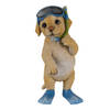 Clayre & Eef Bruine Decoratie hond 11*11*23 cm 6PR3375