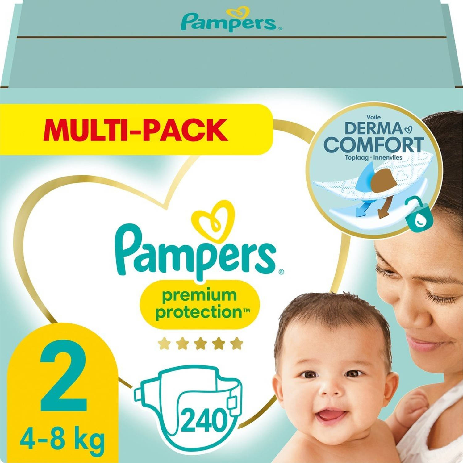 Pampers New Baby Maandbox Maat 2 (Mini) 3-6 kg 240 luiers