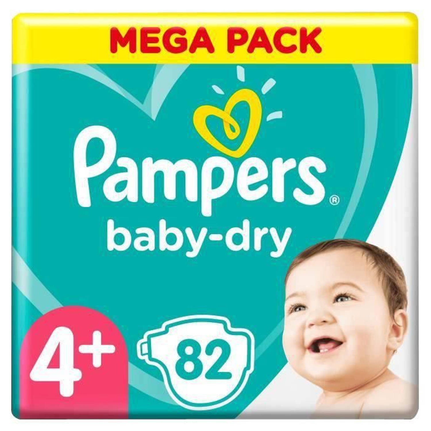Pampers Baby Dry Luiers Maat 4+ 82 Stuks online kopen