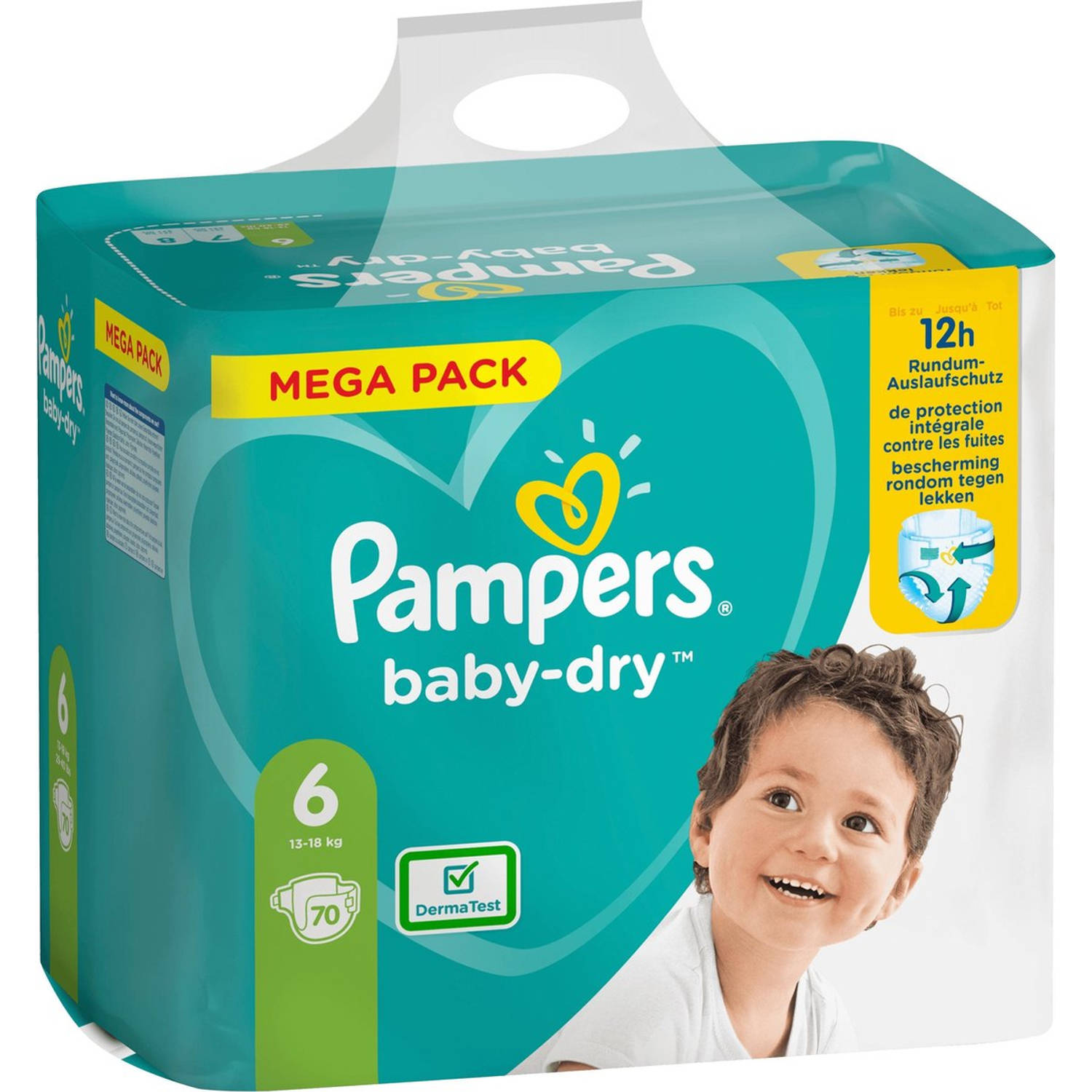 Pampers Baby-dry Maat 6, 70 Luiers