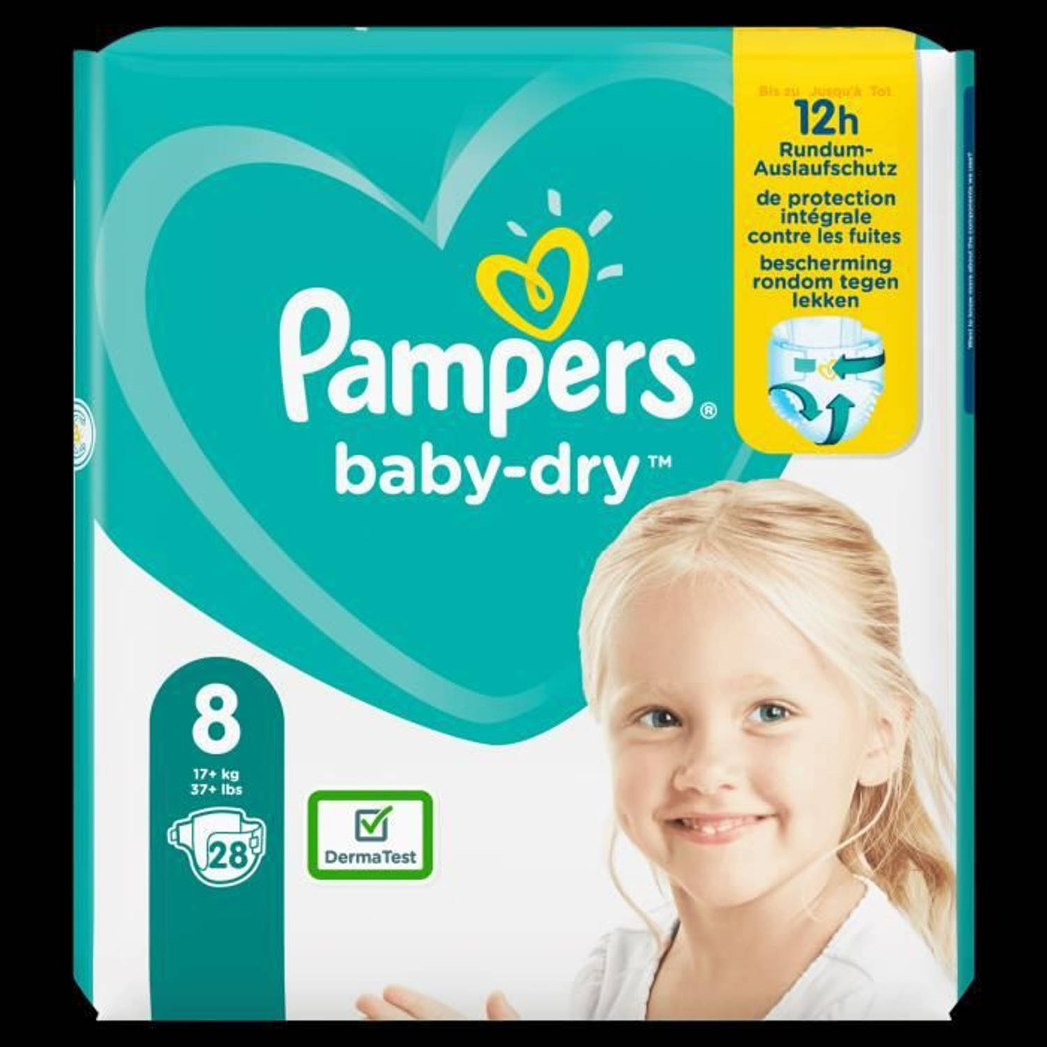 Politie onderpand schattig Pampers Baby-Dry Maat 8, 28 Lagen | Blokker