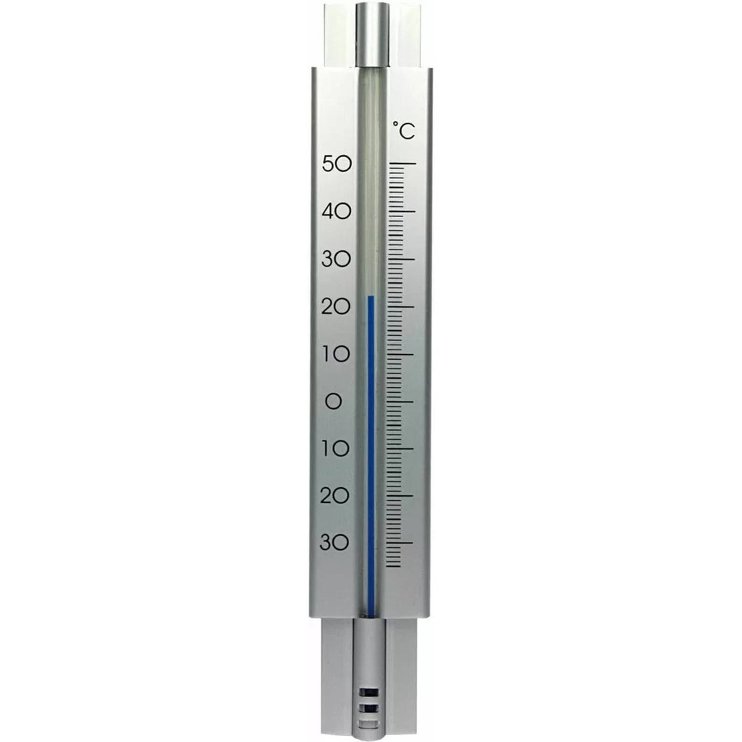Thermometer buiten - metaal - 29 cm - Buitenthermometers