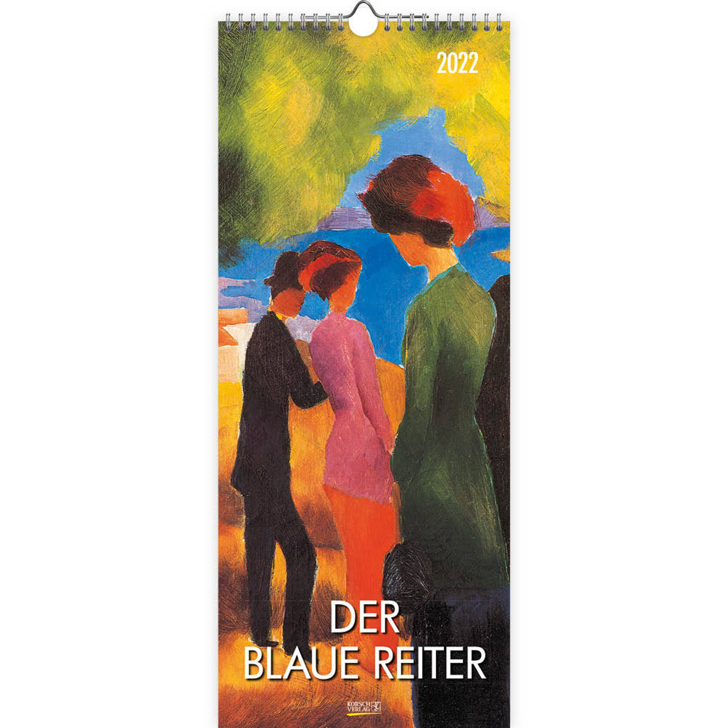 Comello Kalender Der Blaue Reiter 2022 Papier 28,5 X 69 Cm