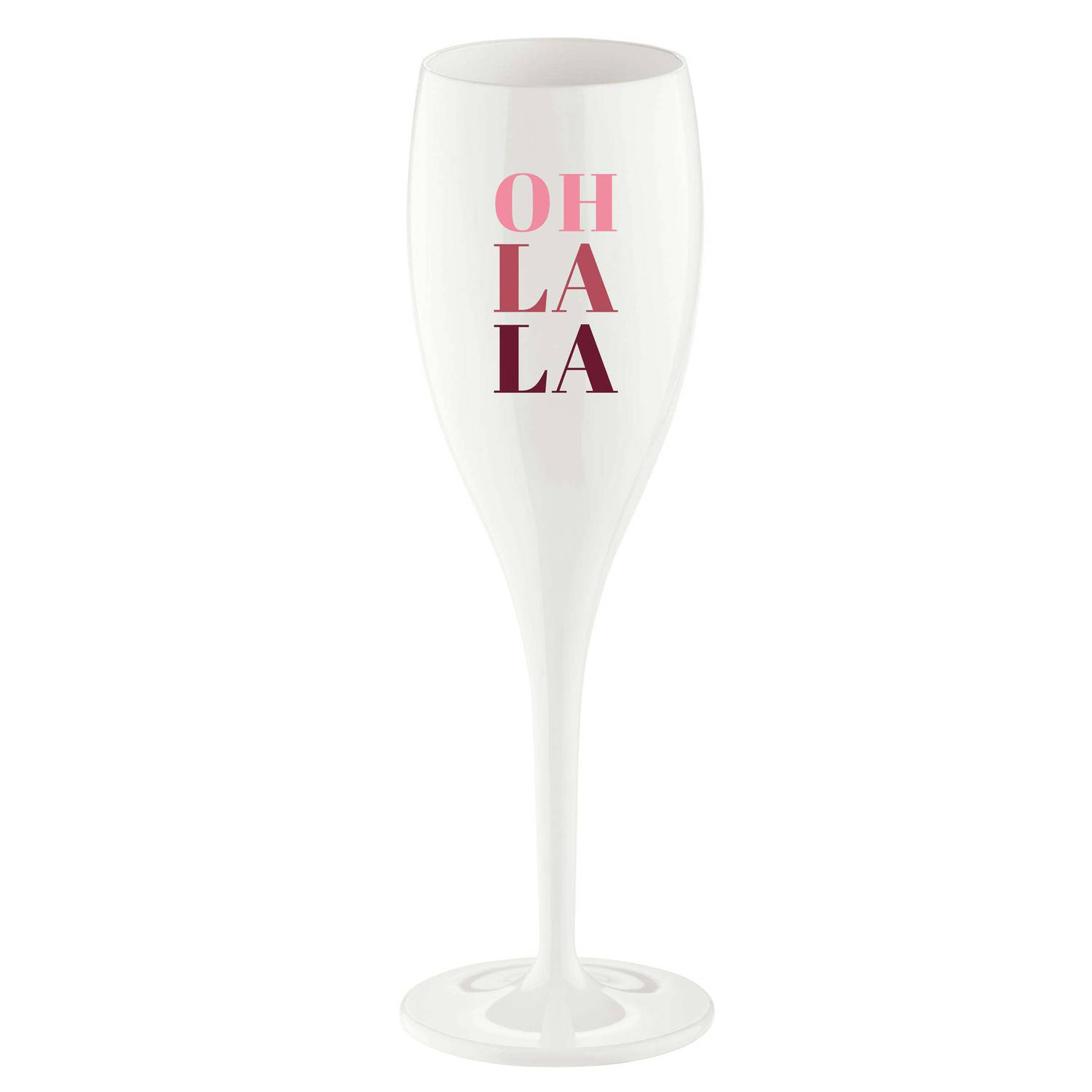 Koziol - Superglas Cheers No. 1 Champagneglas Oh La La - Kunststof - Wit