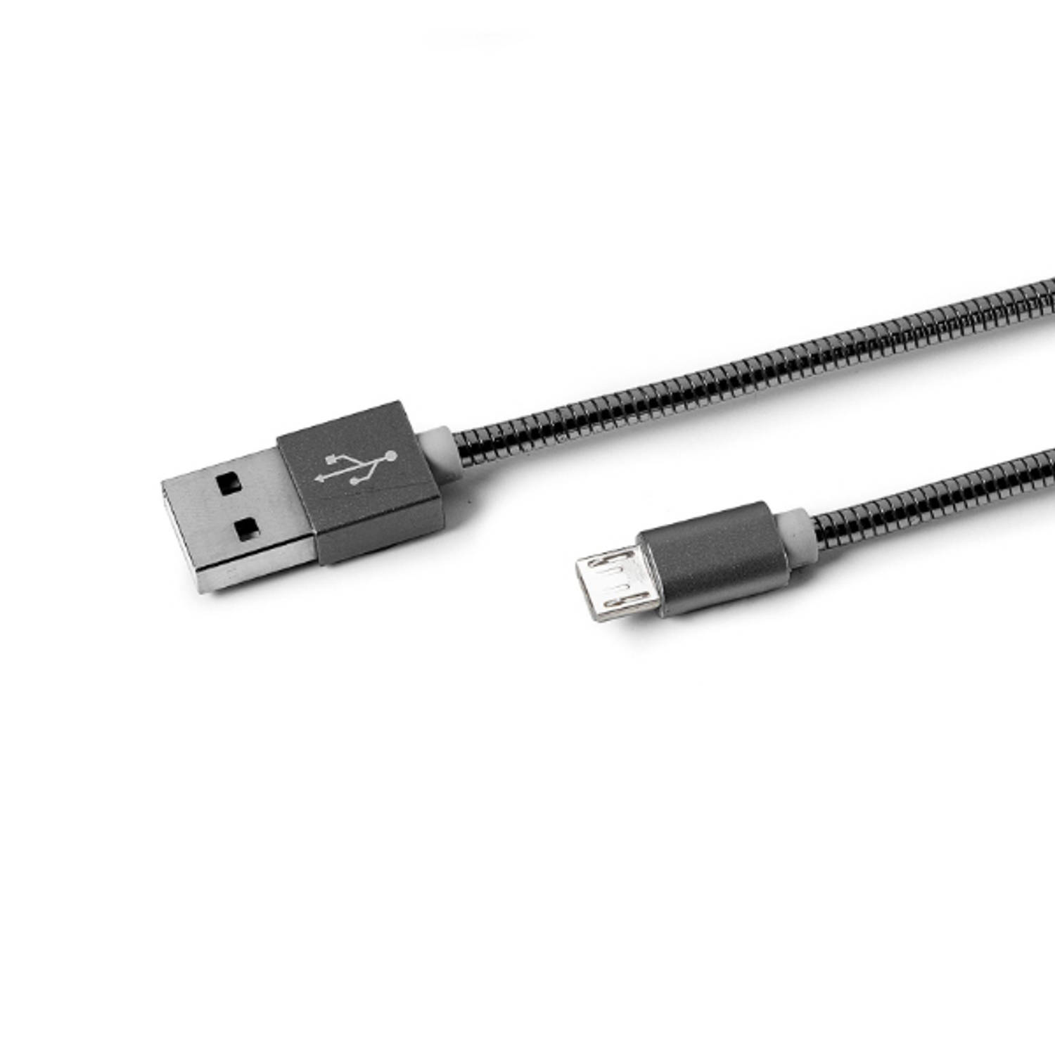 Celly USBMICROSNAKEDS USB A Micro-USB A Zwart USB-kabel