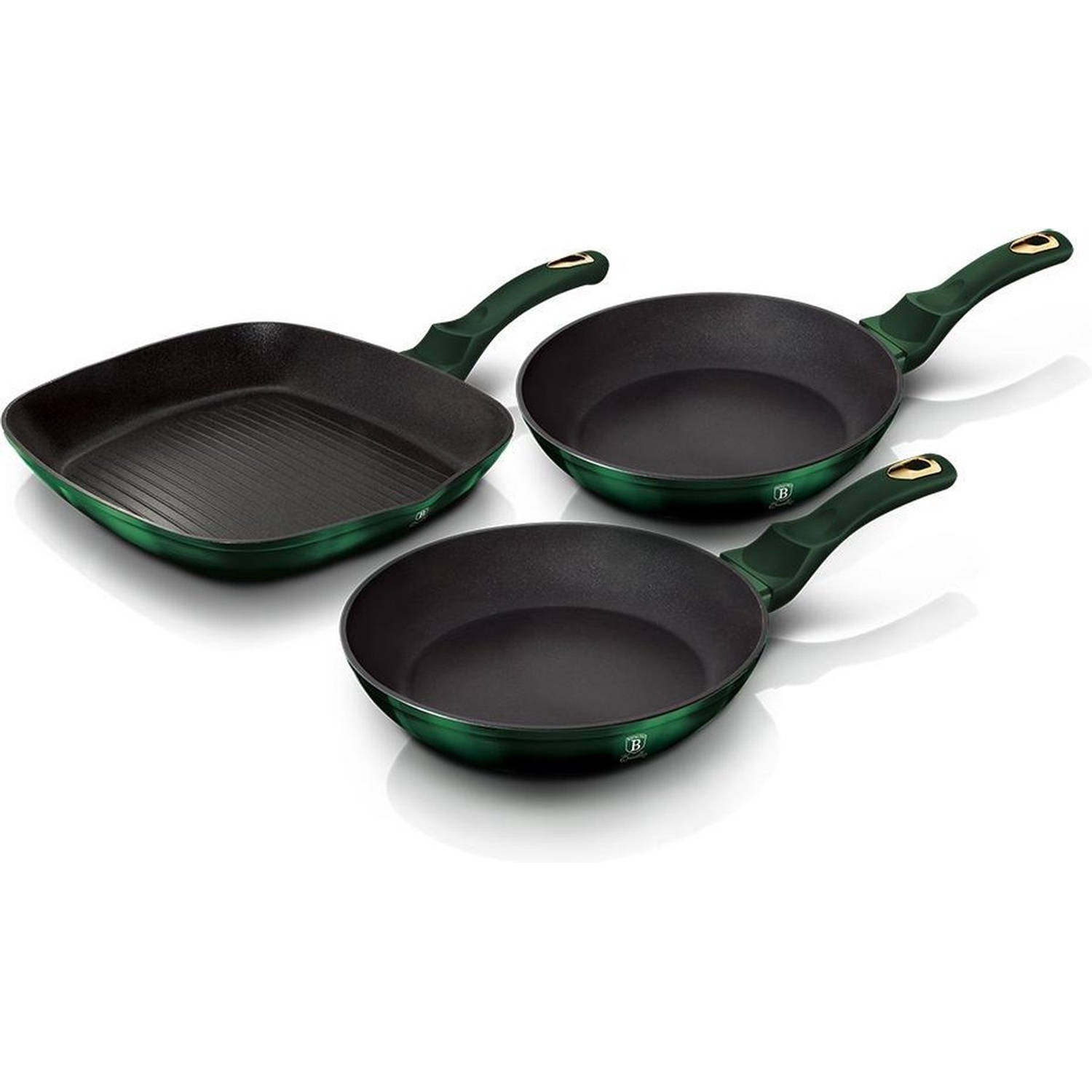 Berlinger Haus Bh-6167f Pannenset 3 Delig Emerald Collection