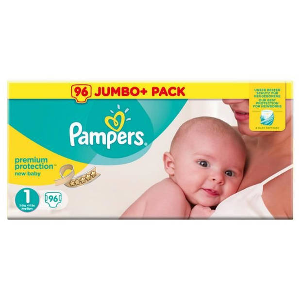 Pampers - Premium Protection - Maat 1 - Mega Pack - 96 luiers