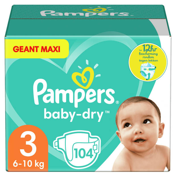 Pampers - Baby Dry - Maat 3 - Mega Pack - 104 luiers