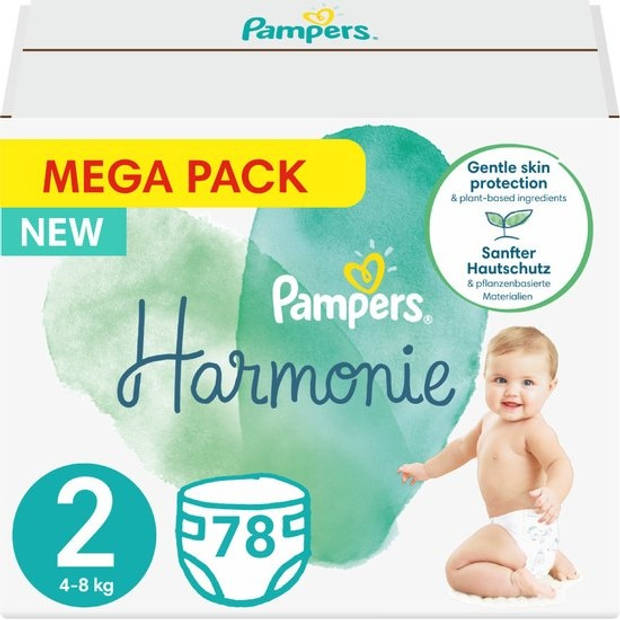 Pampers - Harmonie - Maat 2 - Mega Pack - 78 stuks - 4/8 KG