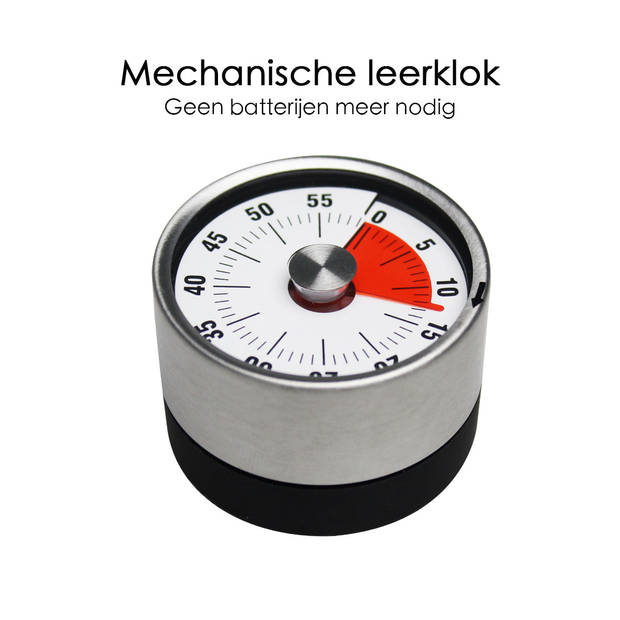 Leerklok Metaal - Timer Kind - Vergaderklok - Aftelklok