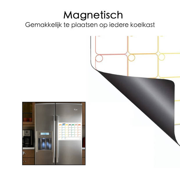 Maandplanner - Magnetisch - Whiteboard - Planbord - 28x38 cm