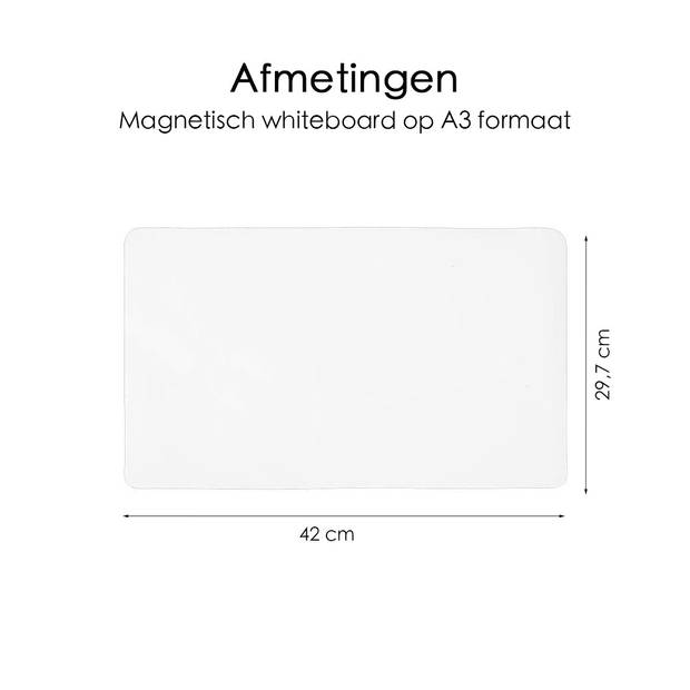 Whiteboard Magnetisch A3 formaat