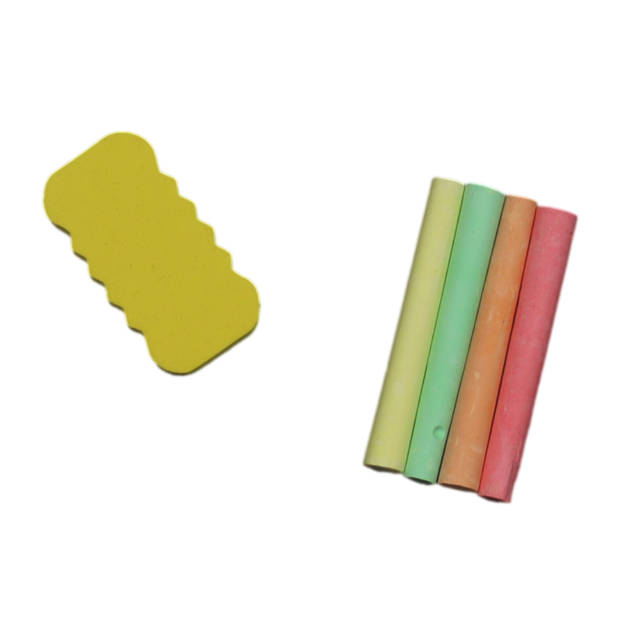 Orange85 Krijtbord - Klein - met Wisser en Krijtjes - Schoolbord - Groen - 28x15 - Kinderspeelgoed