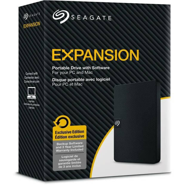 Seagate externe harde schijf uitbreiding draagbaar 1 tb usb 3.0 (stkm1000400)