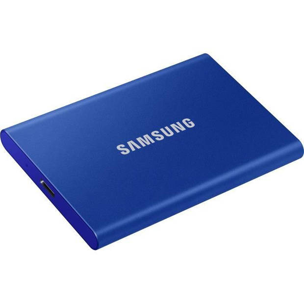 Samsung externe ssd t7 usb type c kleur blauw 500 gb