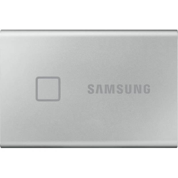 Samsung externe ssd t7 touch usb type c zilverkleur 500 gb