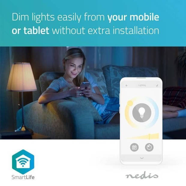 Nedis SmartLife LED Bulb - WIFILW12WTE27 - Wit