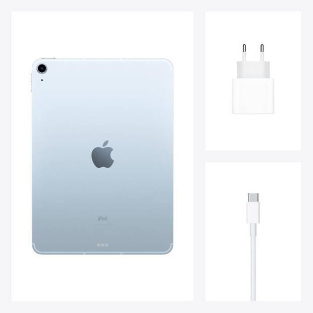 Apple - iPad Air 10.9 - WiFi + Cellular 256GB Sky Blue - 4e generatie