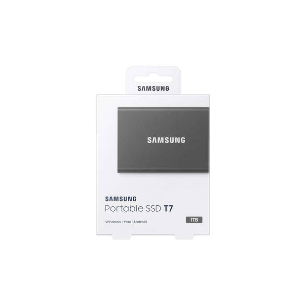 SAMSUNG externe SSD T7 USB type C grijze kleur 1 TB