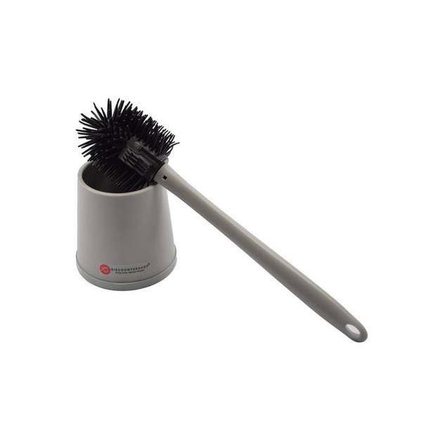 Toilet brush with silicone toilet brush 3 pcs - Toilet brush with holder - Stainless toilet brush - Non-slip Toilet