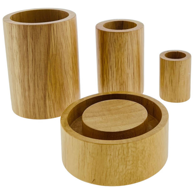 Talen Tools - Houten Potjesmaker - 3 Maten - Ecologisch - 3 stuks