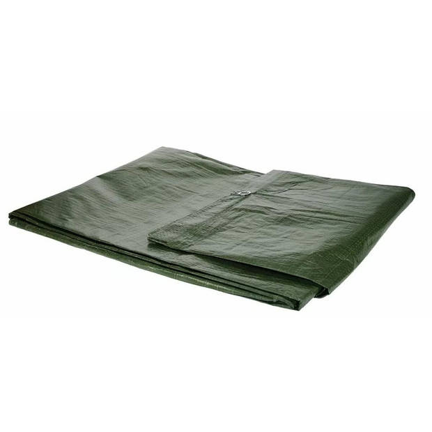 Afdekzeil/dekzeil groen waterdicht kunststof 90 gr/m2 - 300 x 400 cm - Afdekzeilen