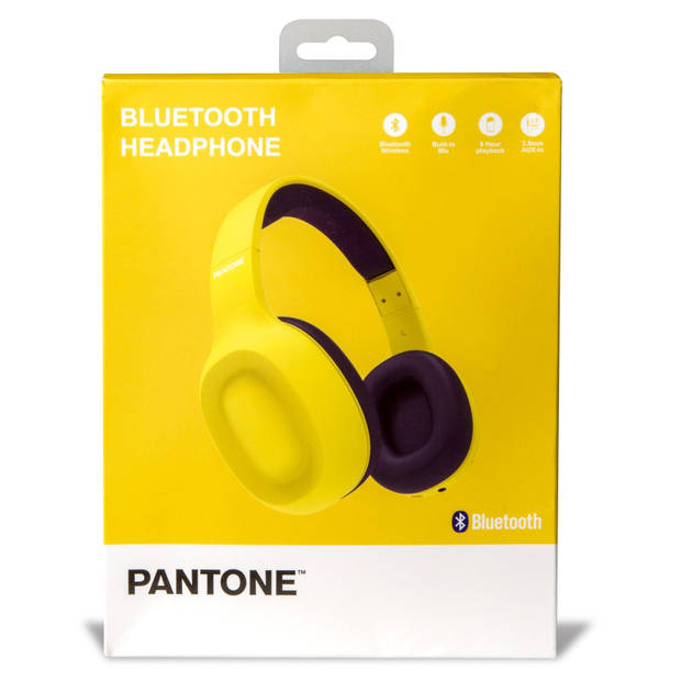 Bluetooth Koptelefoon, Geel - Kunststof - Celly Pantone
