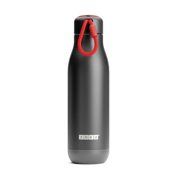 Zoku - Thermosfles RVS, 750 ml, Zwart - Zoku Hydration