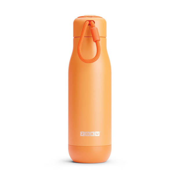 Zoku - Thermosfles RVS, 500 ml, Oranje - Zoku Hydration