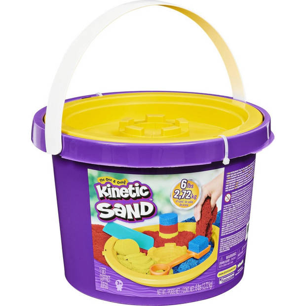 Kinetic Sand Emmer met 3 Kleuren Sand 2,7 kg en 3 Tools