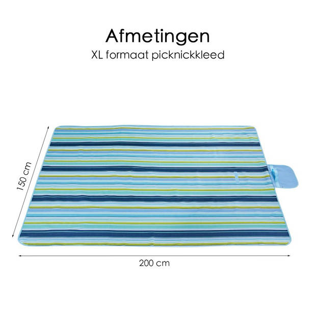 Picknickkleed XL - Waterdicht – Plaid 150 x 200 cm