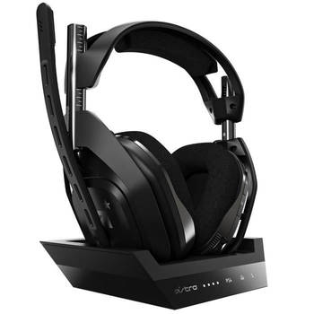 LOGITECH ASTRO Astro A50 Koptelefoon - Draadloos - Hoofdmontage - Stereo - Zwart - Bereik 914,4 cm - 20 Hz / 20 khz -