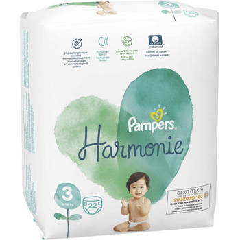Pampers Harmonie Maat 3 (6 tot 10 kg) - Pak met 22 pampers