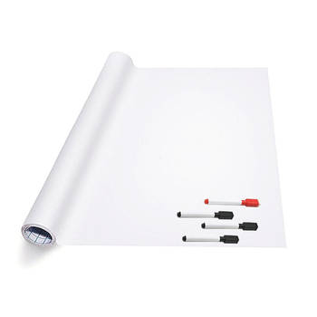 Whiteboard Folie XL Zelfklevend met 4 Stiften met Wisser