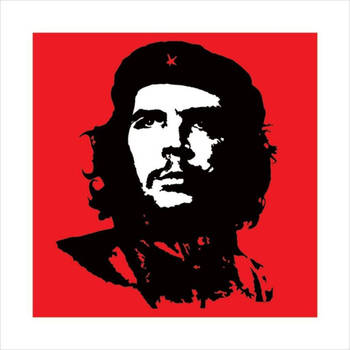 Kunstdruk Che Guevara Red 40x40cm